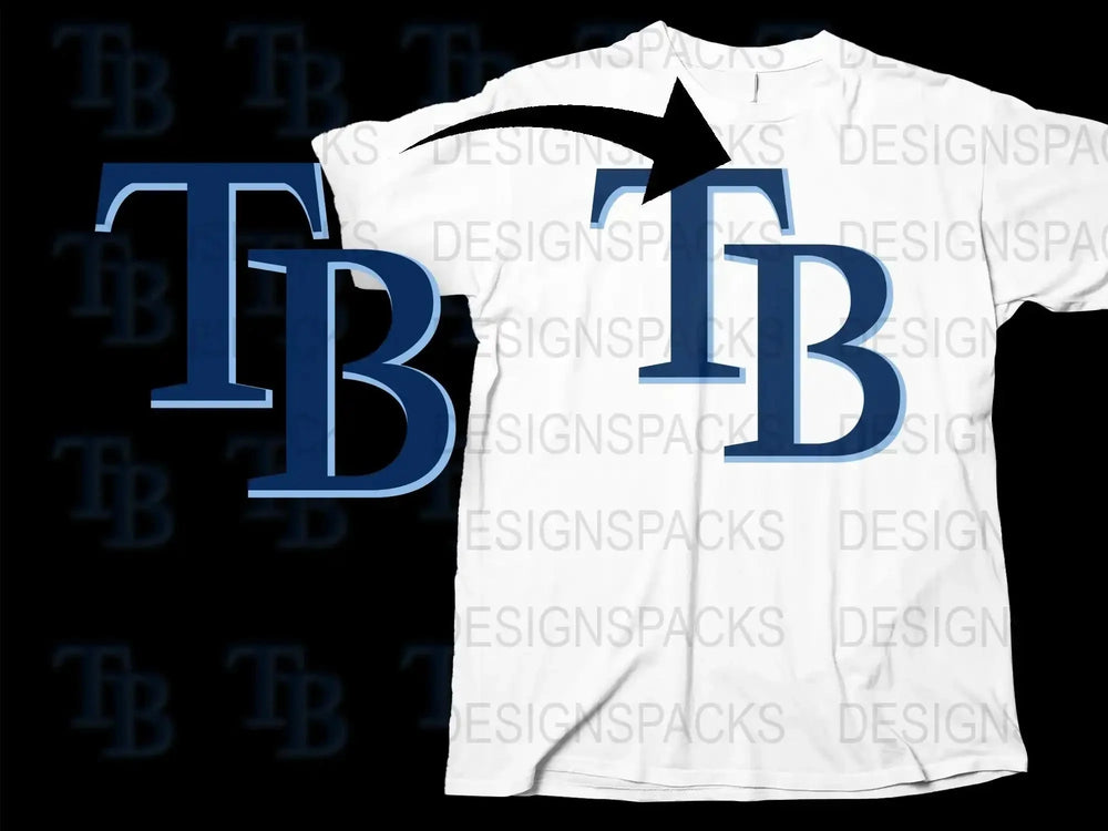 Men's White Graphic T-Shirt with Blue TB Logo, Casual Cotton Tee, Trendy Summer Top