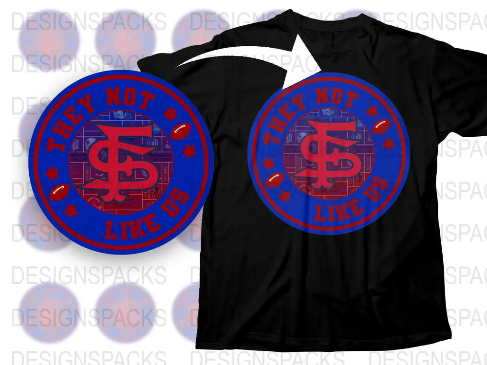 Trendy Graphic T-Shirt 'They Not Like Us' Dollar Sign Urban Streetwear Tee
