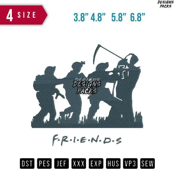 Friends Army Embroidery Design