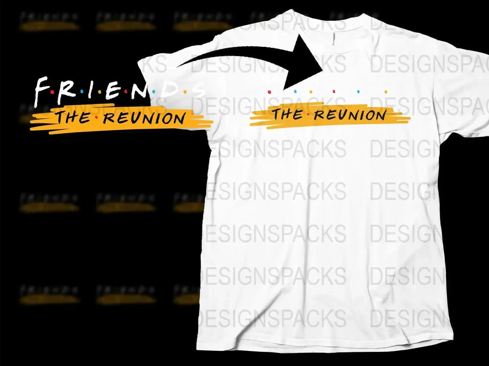 Friends The Reunion Logo Graphic Png Digital Download