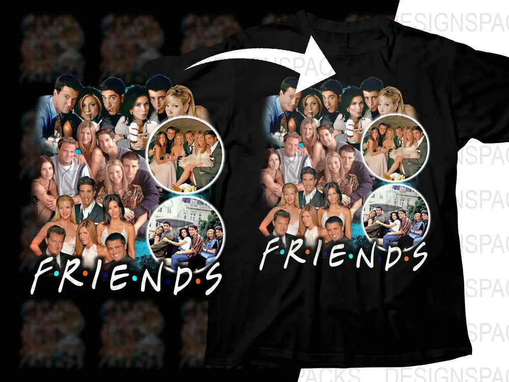 Friends TV Show Cast Bootleg Bootleg Movie Png Digital Download
