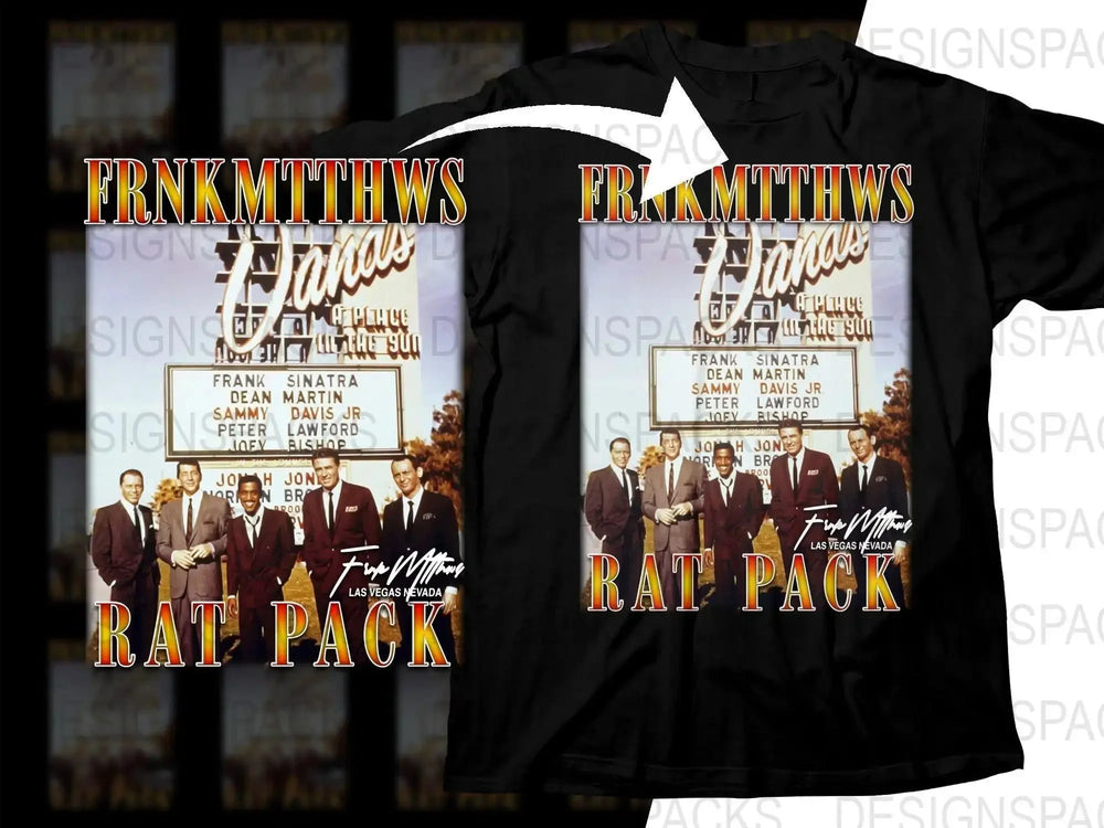 FRNKMTTHWS Rat Pack Music Icon Bootleg Png Digital Download
