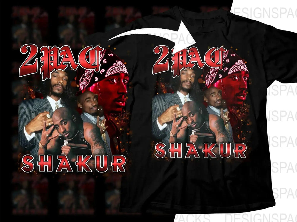 Funny 2Pac Shakur Legends Tribute Graphic Png Digital Download