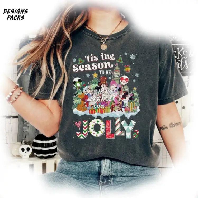 Funny Christmas Holiday Apparel Retro Mickey Tis The Season Png Design