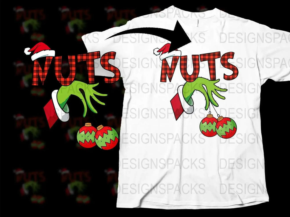 Funny Grinch Hand Christmas T-Shirt, Festive Holiday Tee, Unisex Nutcracker Graphic Print Shirt for Parties