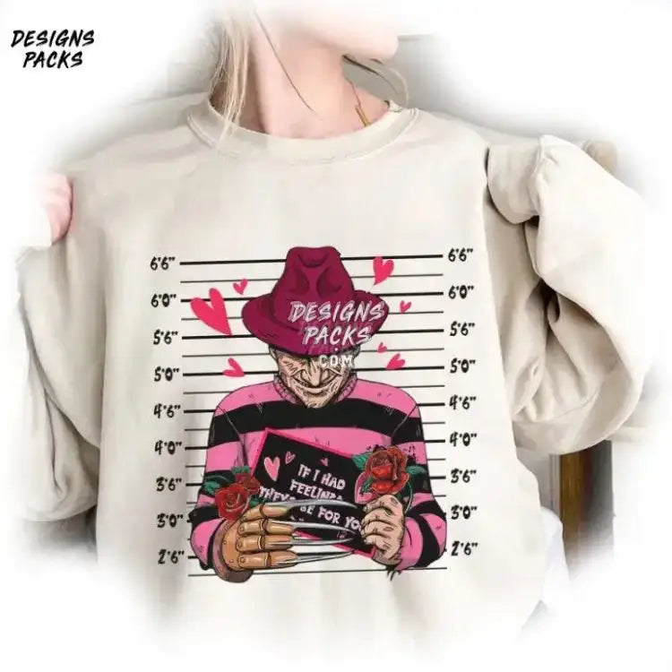 Funny Valentine Ghostface Scream Valentines Day If I Had Feelings They’d Be For You Png Design