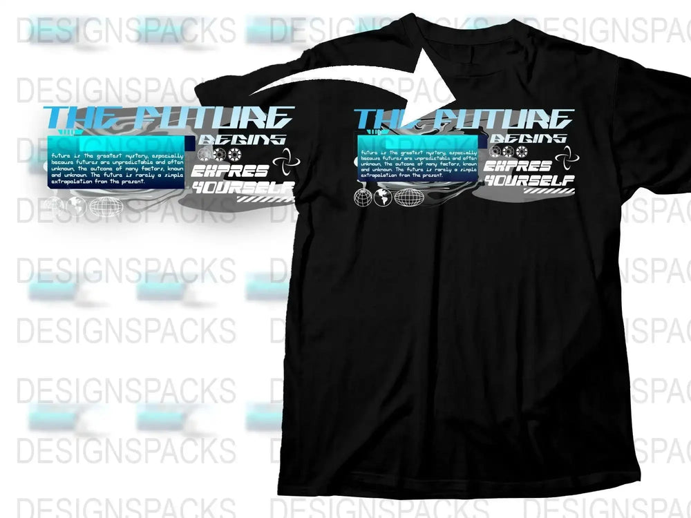 Futuristic Streetwear Graphic Png Digital Download