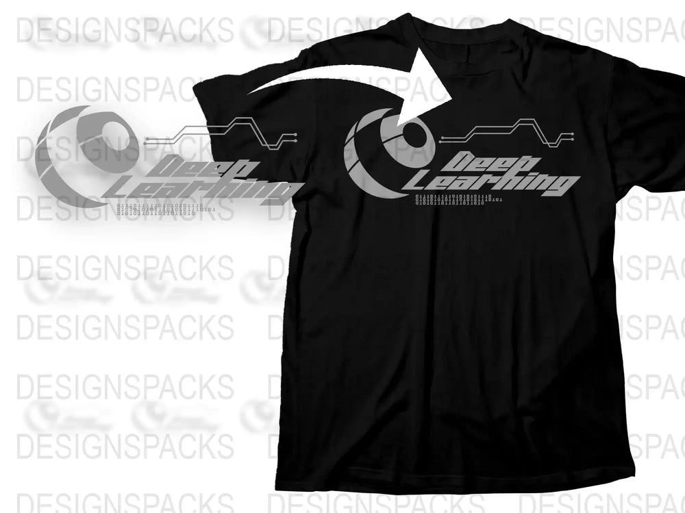 Futuristic Streetwear Style Deep Learning Graphic Png Digital Download