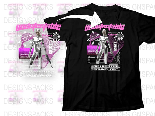 Futuristic Undetectable Design Streetwear Png Digital Download