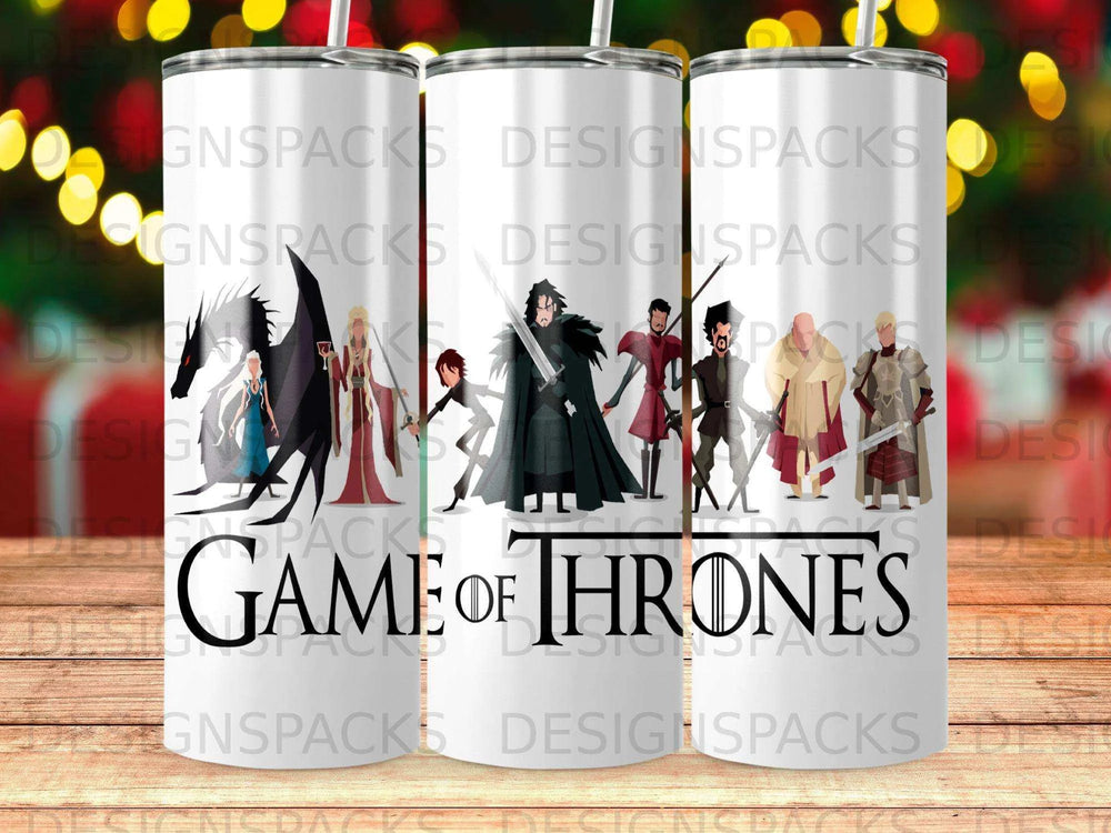 Game Of Thrones Character Art Tumbler Digital Wrap Design