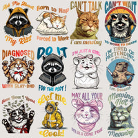 Load image into Gallery viewer, 15 Gen Z Animals Designs Bundle PNG

