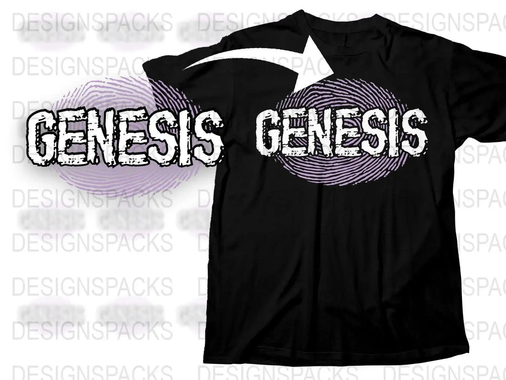 Genesis Logo on a Vibrant Artistic Design Png Digital Download