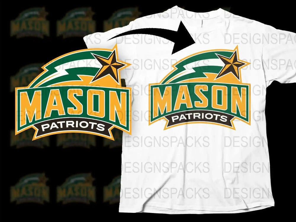 George Mason Patriots College Football Png Digital Download