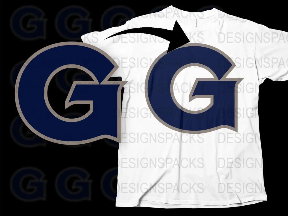 Georgetown Hoyas College Football Png Digital Download