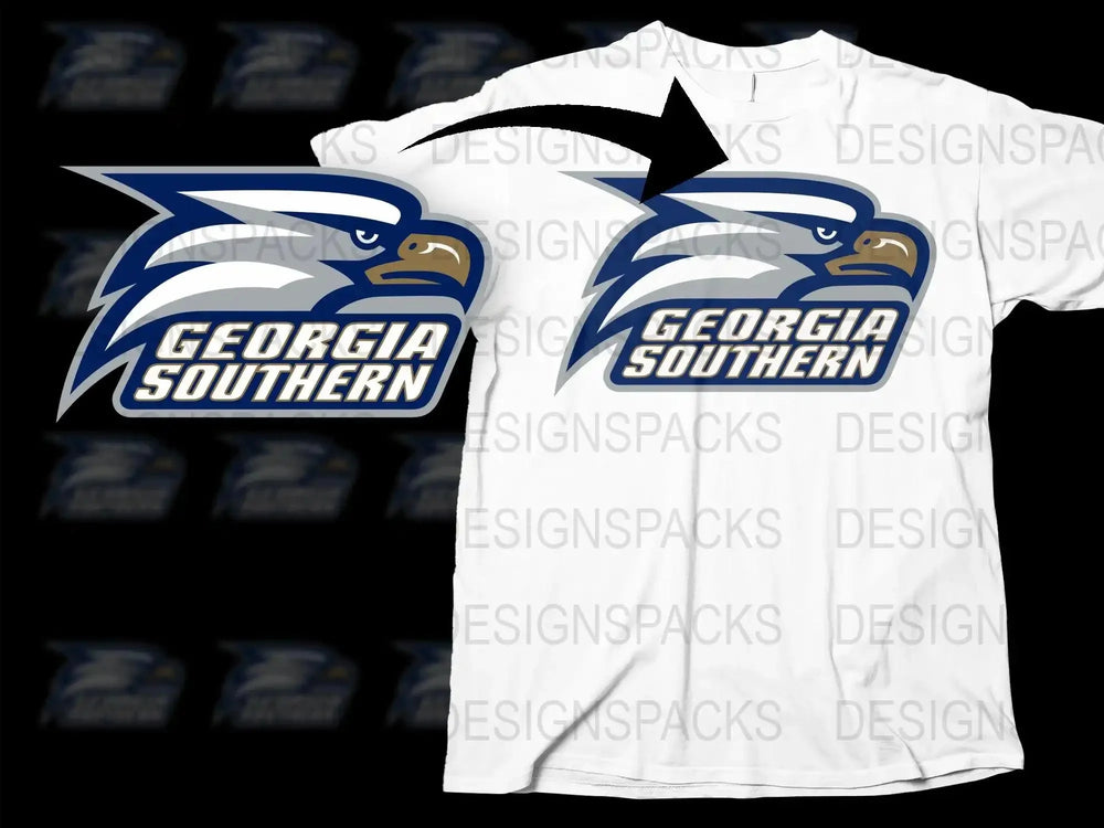 Georgia Southern Eagles College Football Png Digital Download