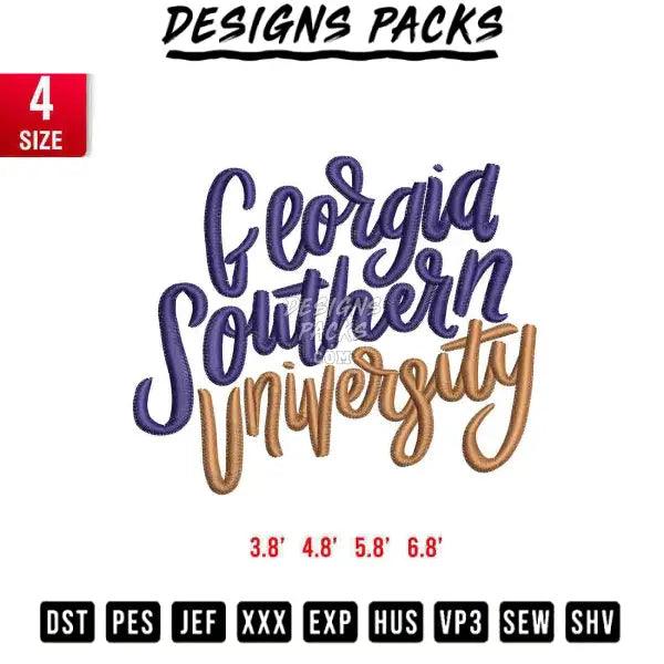 Georgia Southern University emb Embroidery Design 