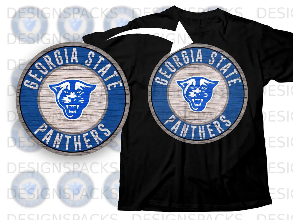Georgia State Panthers Vintage Look Black T-Shirt
