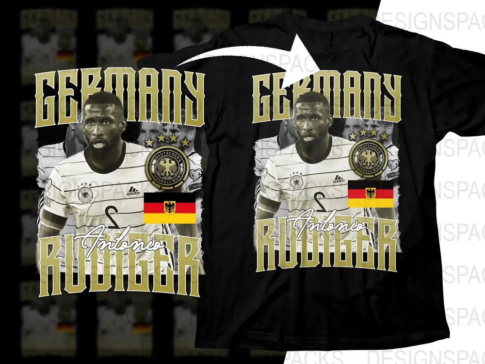 Germany Antonio Rudiger Deutscher Fussball Bund Soccer Png Digital Download