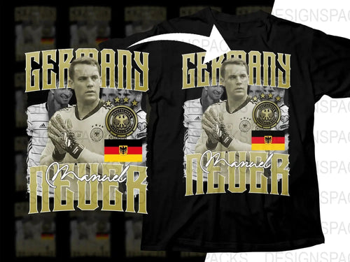 Germany Manuel Neuer Retro Soccer Fan Art Soccer Png Digital Download