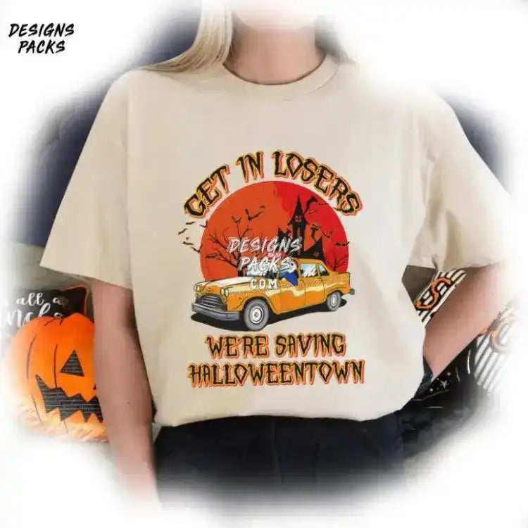 Get In Losers We’re Saving Halloweentown Spooky Season Png Design