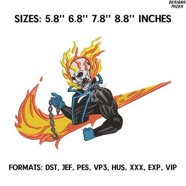 Ghost Rider Embroidery Design File, Marvel Embroidery Design, Machine Embroidery design file, Ghost Rider design pes