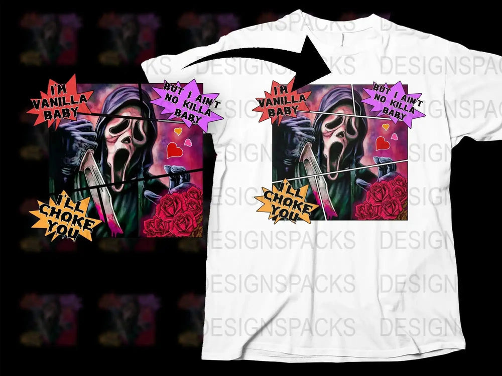 Ghostface Valentine's Day Graphic Png Digital Download