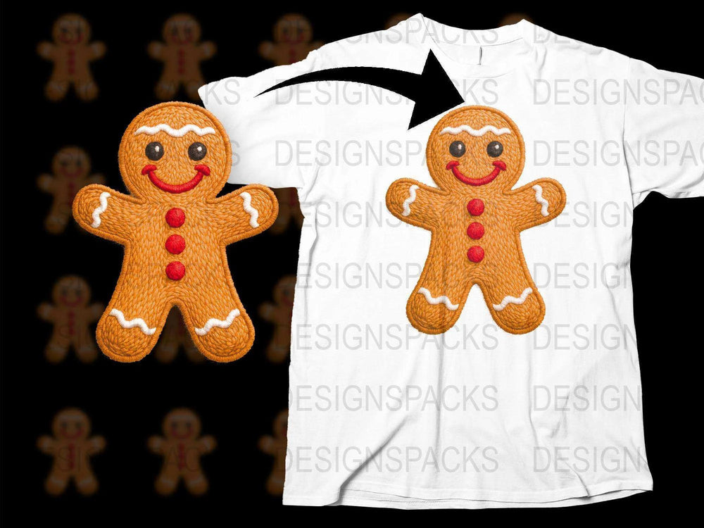 Gingerbread Man T-Shirt, Cute Holiday Cookie Graphic Tee, Festive Christmas Apparel, Unisex Gift Idea