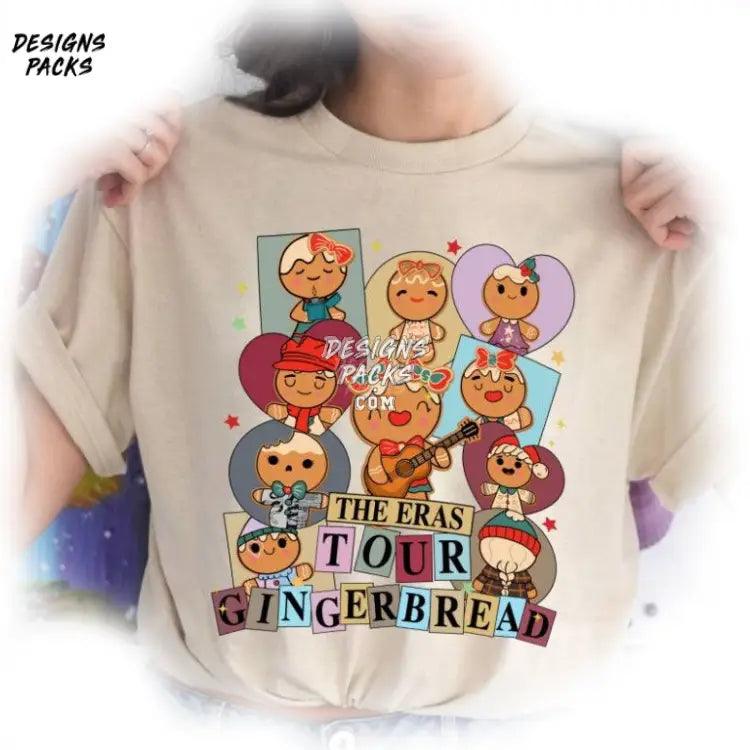 Gingerbread Pink Christmas Mickey And Friends Minnie The Eras Tour Png Design