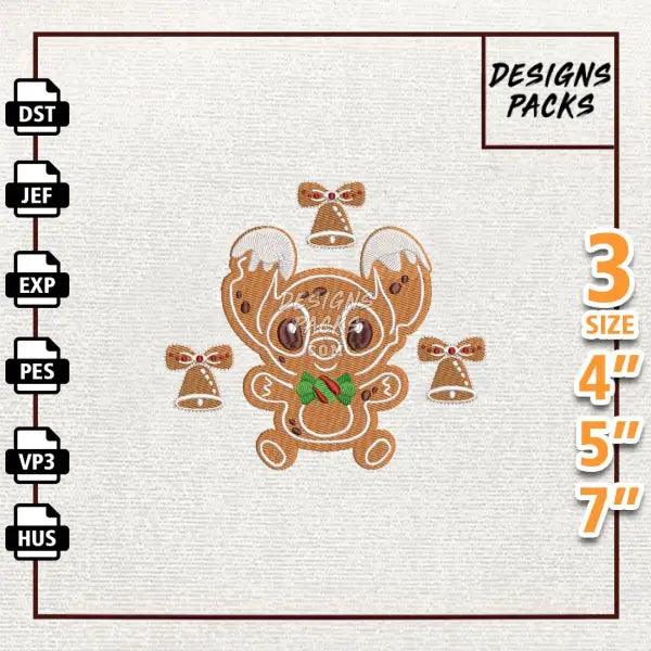 Gingerbread Sweets Embroidery Design