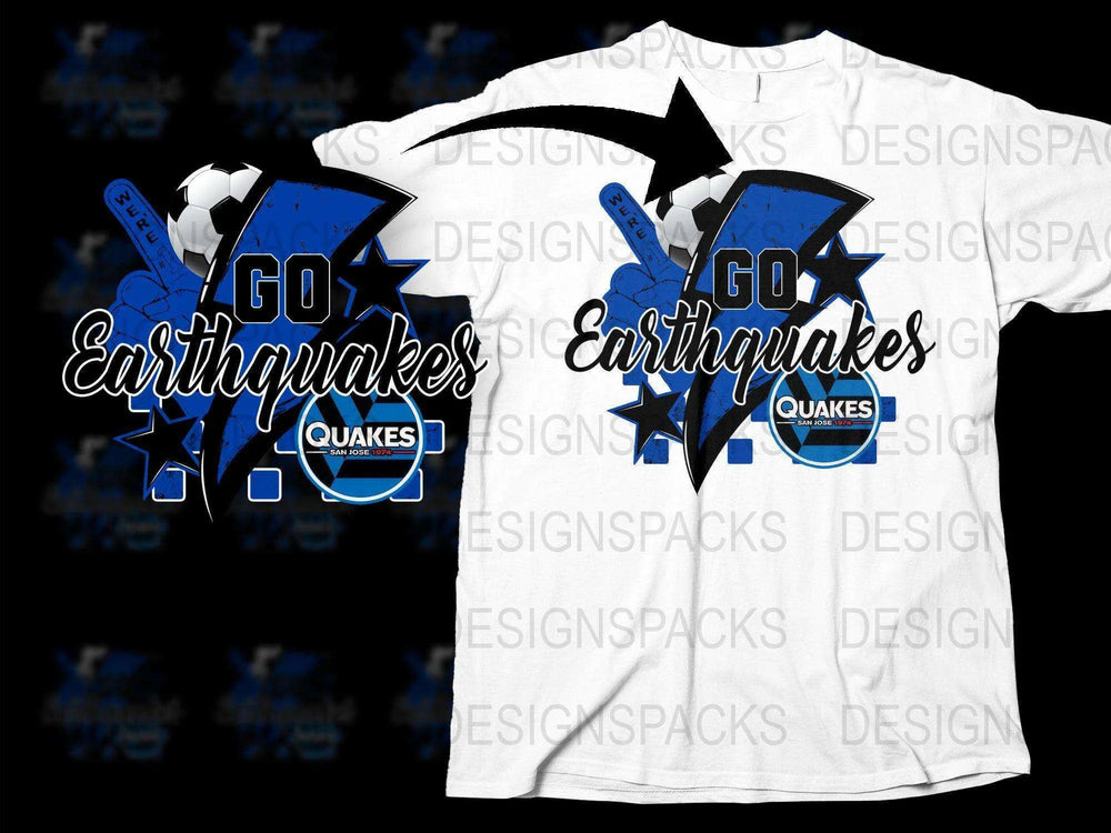 Go Earthquakes San Jose Quakes Graphic Png Digital Download