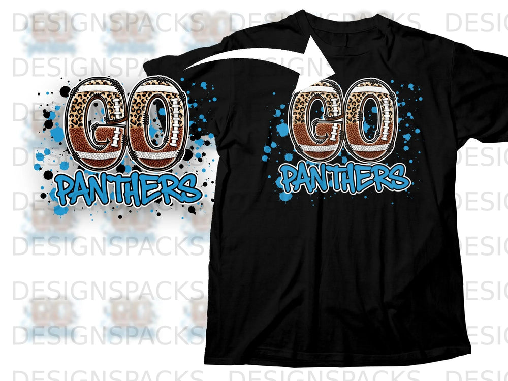 Black t-shirt with "GO