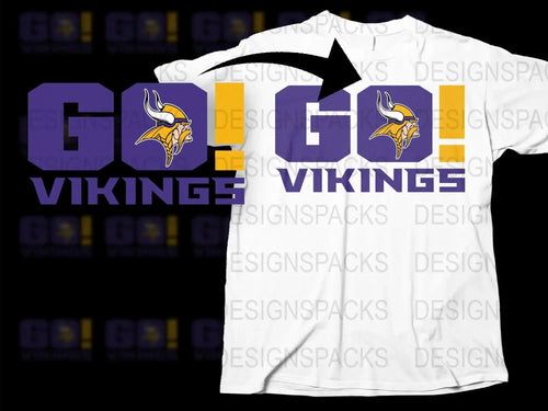 Minnesota Vikings T-Shirt Sports Fan Apparel Unisex Logo Tee NFL Football Merchandise