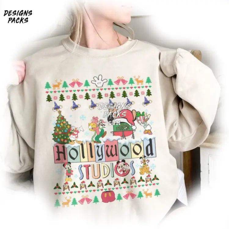 Going Hollywood Studios Cartoon Land Christmas Epcot Trip Png Design