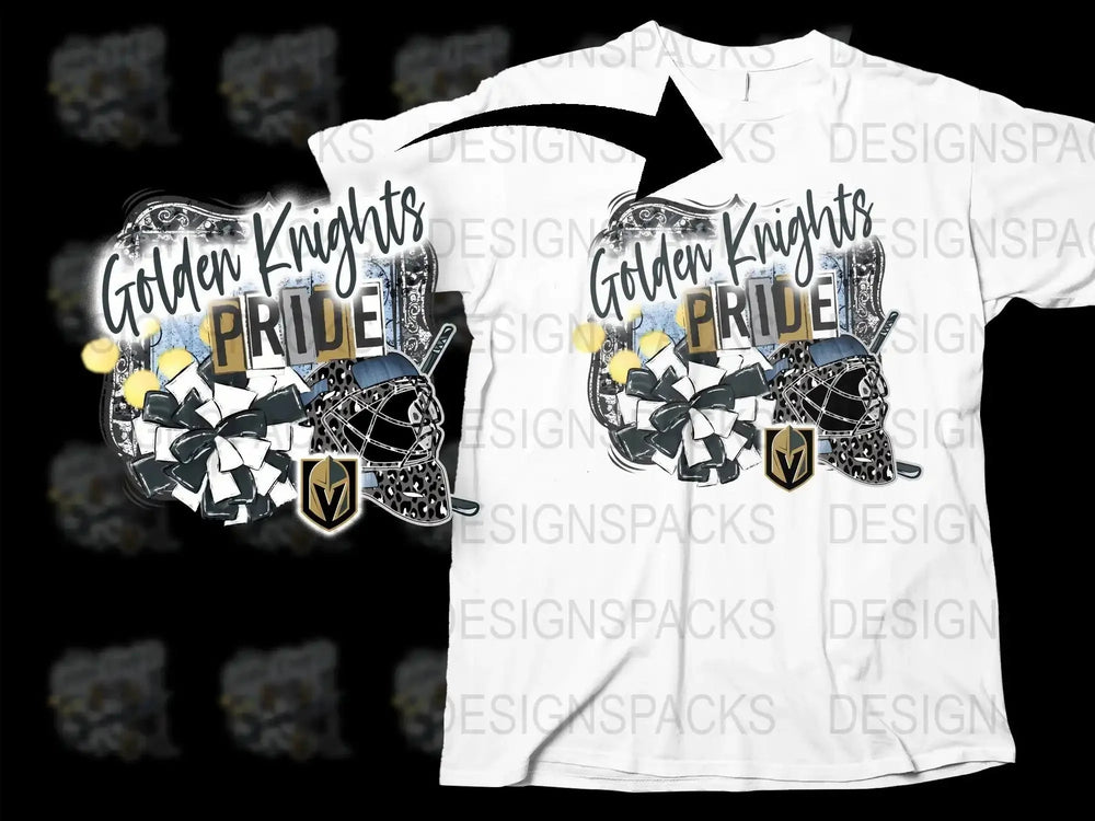 Golden Knights Pride Sports Fan Apparel Png Digital Download