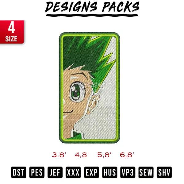 Gon Freeze Rectangle Embroidery Design 