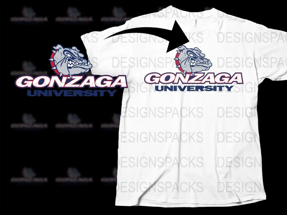 Gonzaga Bulldogs College Football Png Digital Download