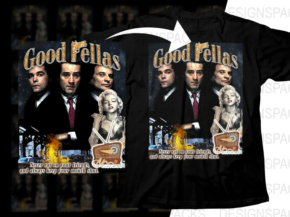 Good Fellas Movie Poster Bootleg Png Digital Download