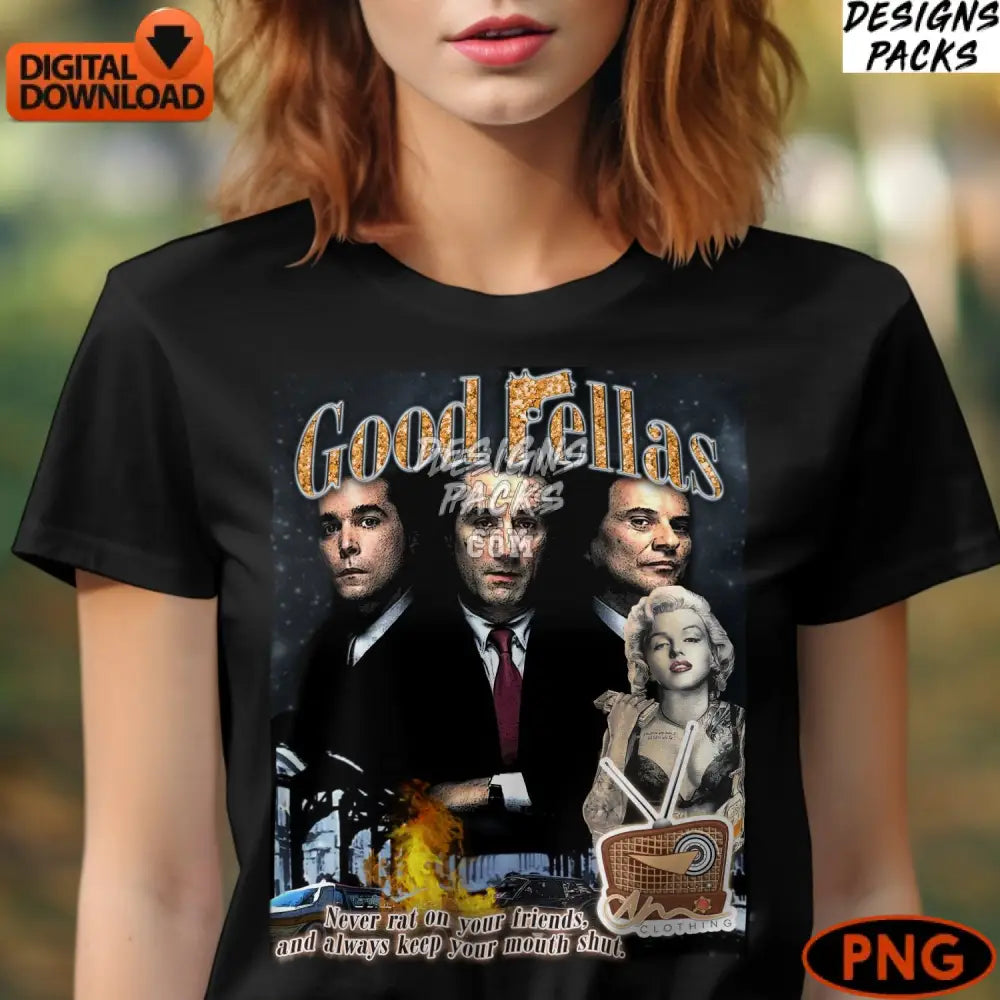 Goodfellas Inspired Digital Classic Movie Art Instant Download Png