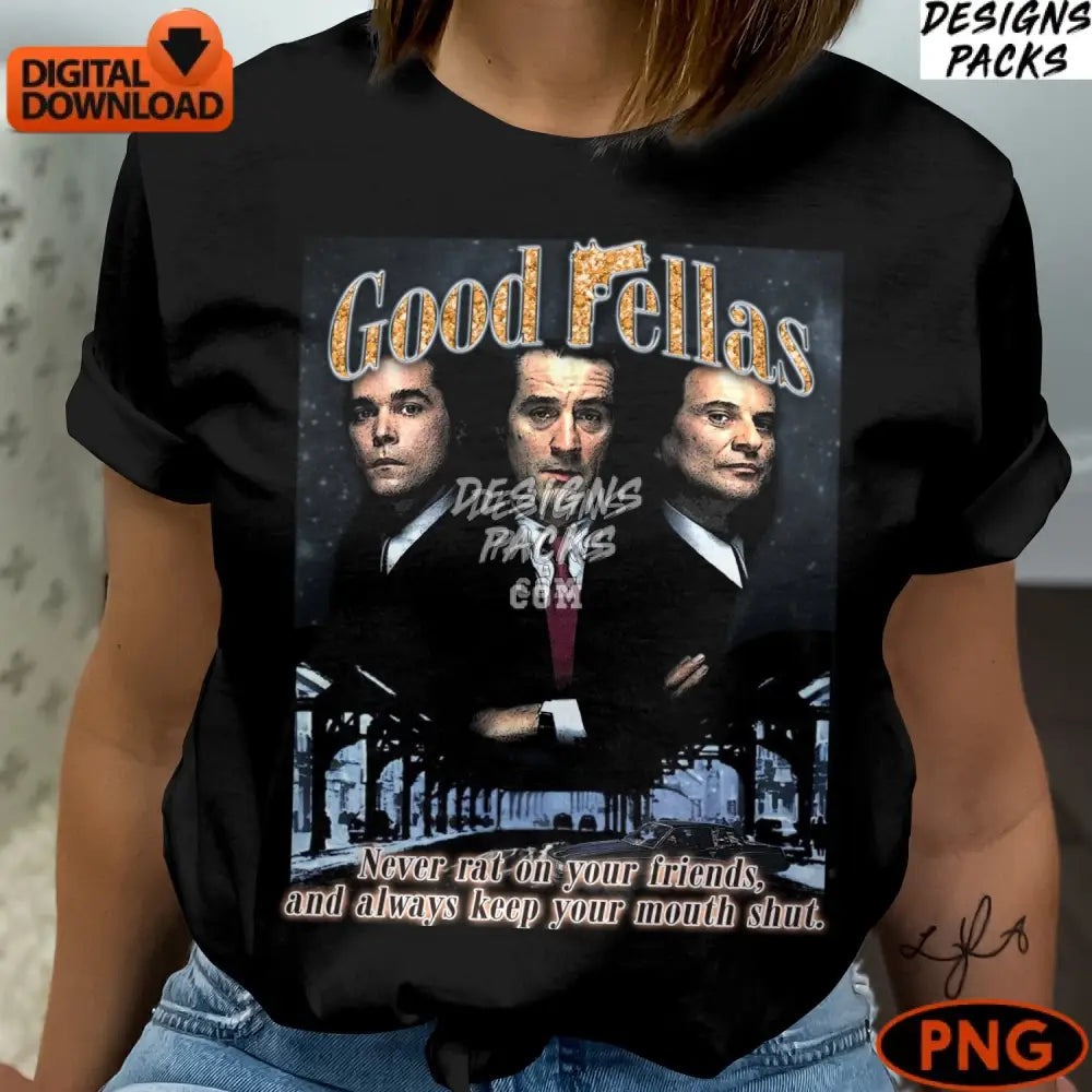 Goodfellas Movie Digital Art Classic Film Print Gangster Cinema Instant Download Png