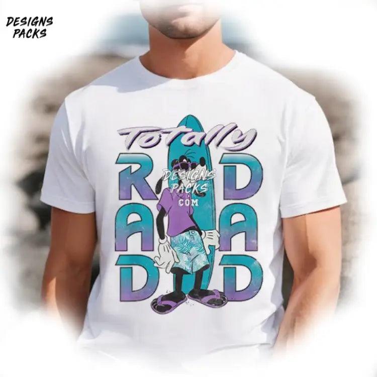 Goofy Dad Funny Daddy Retro 90S Rad Png Design