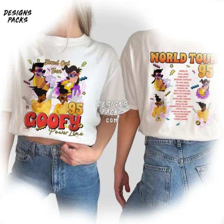 Goofy Powerline Stand Out Tour Movie Cartoon 95 Png Design