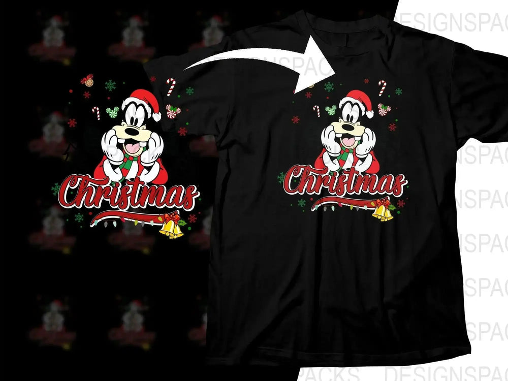 Goofy Santa Hat Christmas Graphic Png Digital Download