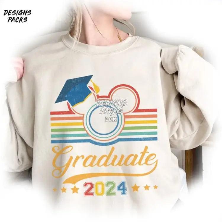 Graduate Mickey Cartoon Trip Grad Trip And Friends Land Graduation 2024 Png Design