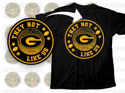 Green Bay Football Inspired T-Shirt, They Not Like Us Graphic Tee, Sports Fan Apparel, Game Day Shirt, Unisex Fit