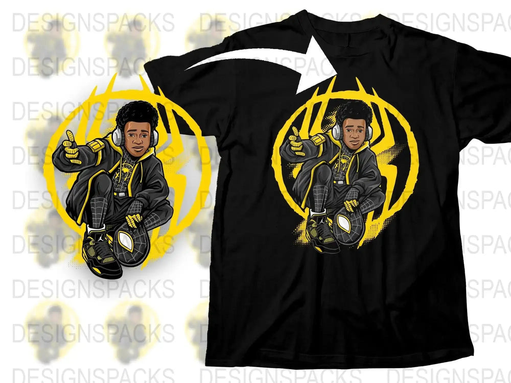 Graphic Design Kids Superhero Cool Style Png Digital Download