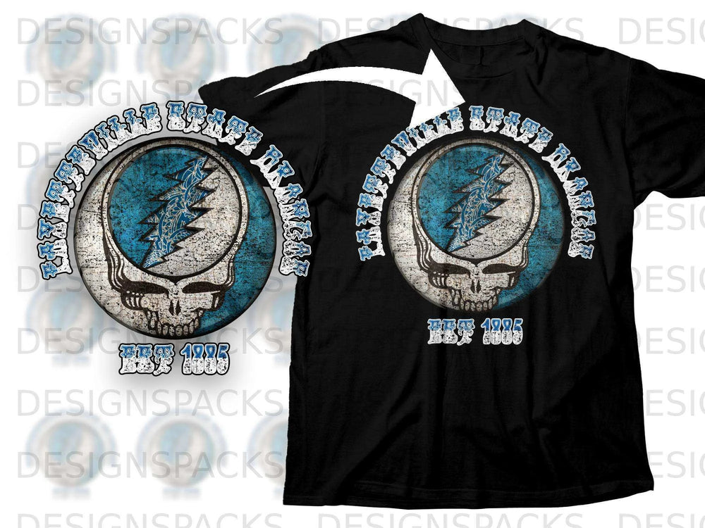 Established 1985 Grateful Dead Blazing Skull T-Shirt