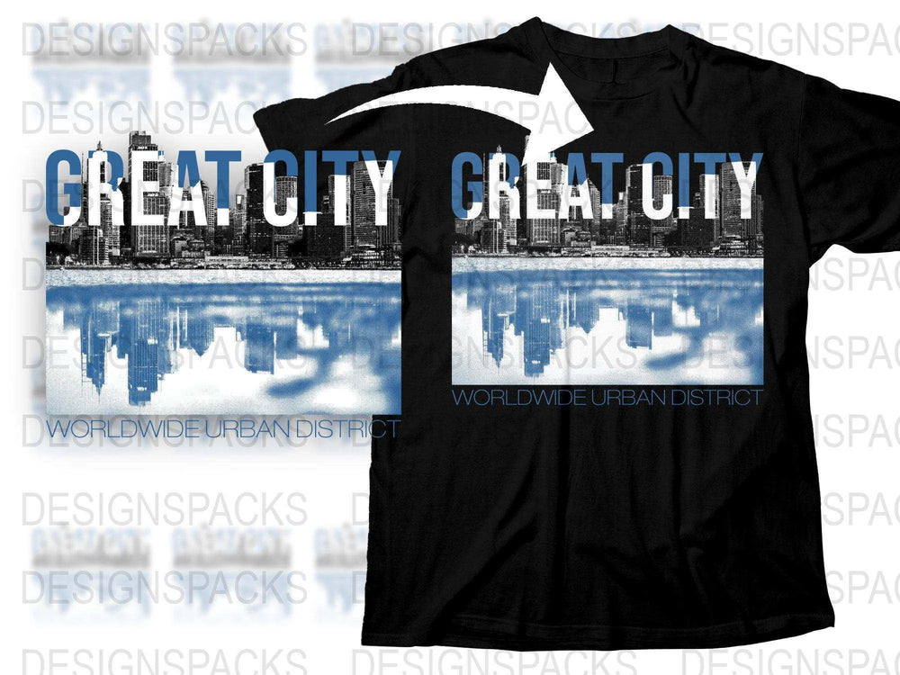 Great City Worldwide Urban District Png Digital Download