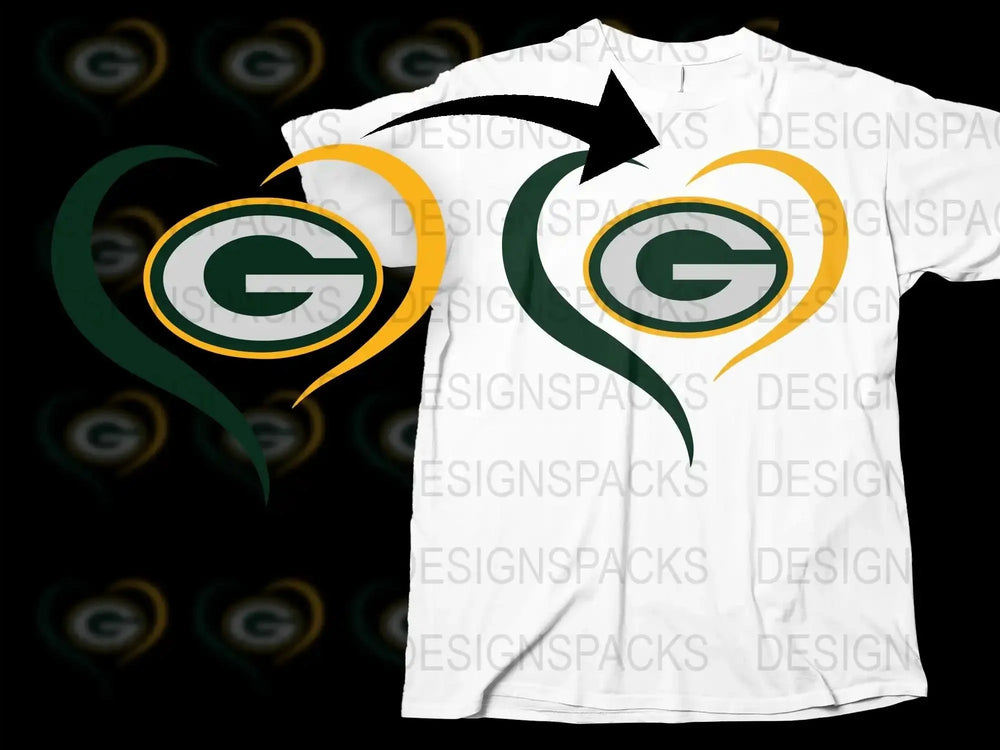 Green and Gold Sports Team Logo T-Shirt, Athletic Casual Wear, Unisex Graphic Tee