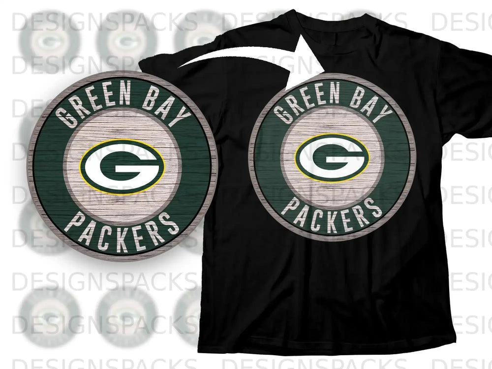 Green Bay Packers Logo T-Shirt with Vintage Design