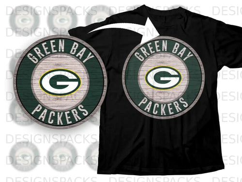 Green Bay Packers Logo T-Shirt with Vintage Design